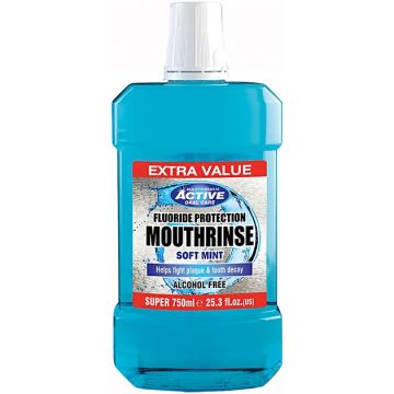 BEAUTY FORMULAS SOFT RINSE MOUTH WASH MONDWATER FLACON 750 ML