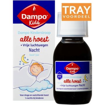 DAMPO KIDS ALLE HOEST NACHT HOESTDRANK TRAY 12 X 100 ML