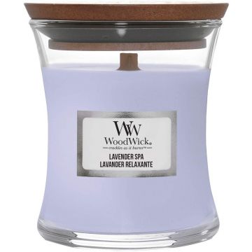 WOODWICK LAVENDER SPA GEURKAARS POT 275 GRAM