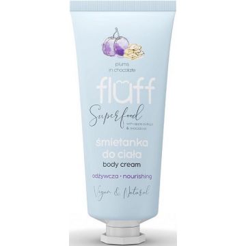 FLUFF SUPERFOOD PLUMS IN CHOCOLATE BODY CREAM BODYCREME TUBE 150 ML