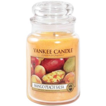 YANKEE CANDLE MANGO PEACH SALSA GEURKAARS POT 623 GRAM