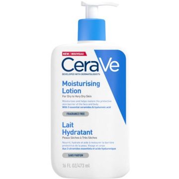 CERAVE MOISTURISING LOTION DRY TO VERY DRY SKIN GEZICHTSCREME POMP 473 ML