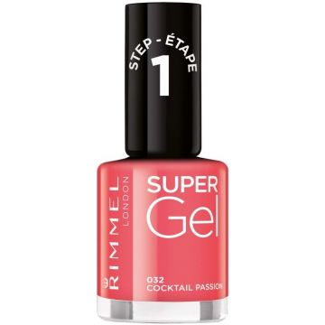 RIMMEL SUPER GEL (RIMMEL) SUPER GEL 032 COCKTAIL PASSION NAGELLAK POTJE 12 ML