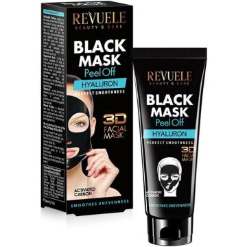 REVUELE BLACK MASK PEEL OFF HYALURON GEZICHTSMASKER TUBE 80 ML