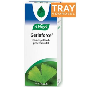 A. VOGEL GERIAFORCE (A. VOGEL) GERIAFORCE HOMEOPATHISCH GENEESMIDDEL BIJ CONCENTRATIEPROBLEMEN EN HOOFDPIJN DRUPPELS TRAY 40 X 100 ML