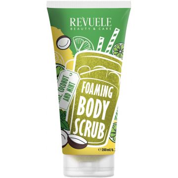REVUELE LIME, COCONUT AND MINT FOAMING BODY SCRUB GEZICHTSSCRUB 200 ML