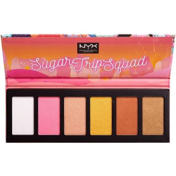 NYX LIMITED EDITION SUGAR TRIP SQUAD HIGHLIGHTER PALETTE OOGSCHADUW DOOSJE 1 STUK