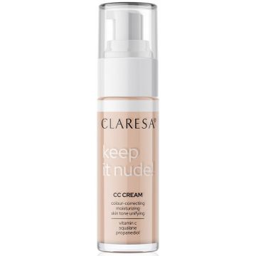 CLARESA KEEP IT NUDE 102 WARM MEDIUM CC CREAM 33 GRAM