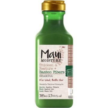 MAUI MOISTURE THICKEN & RESTORE + BAMBOO FIBERS SHAMPOO 385 ML