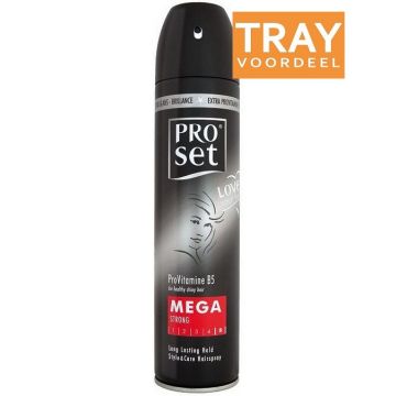 PROSET MEGA STRONG (PROSET) MEGA STRONG HAIRSPRAY HAARLAK TRAY 6 X 300 ML