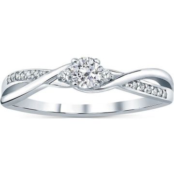 SILVEGO FNJR085SW - 50 MM - ZILVEREN RING MET ZIRKONIA'S 1 STUK
