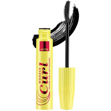 AVON WONDER CURL BLACKEST BLACK VOLUME, CURL & LIFT MASCARA 10 ML