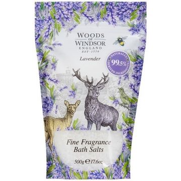 WOODS OF WINDSOR LAVENDER (WOODS OF WINDSOR) LAVENDER FINE FRAGRANCE BATH SALTS BADZOUT PAK 500 GRAM