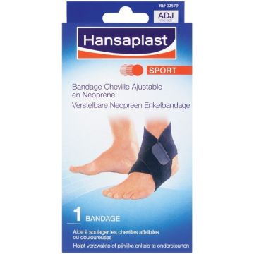 HANSAPLAST SPORT (HANSAPLAST) SPORT VERSTELBARE NEOPREEN ENKELBANDAGE PAK 1 STUK