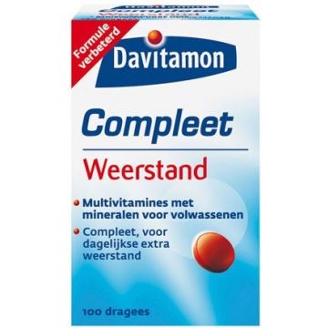 DAVITAMON COMPLEET (DAVITAMON) COMPLEET WEERSTAND DRAGEES POT 100 STUKS