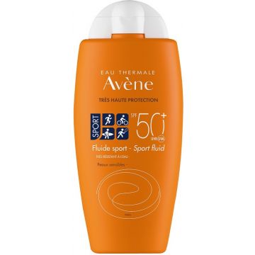 AVENE SPORT FLUID SPF 50+ ZONNEBRAND FLACON 100 ML