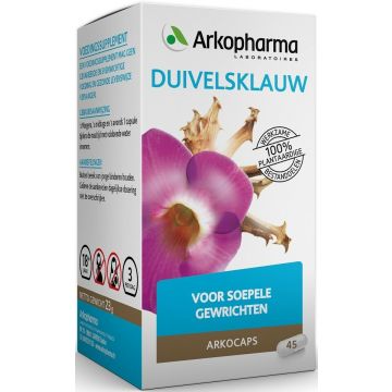 ARKOPHARMA ARKOCAPS DUIVELSKLAUW VOOR SOEPELE GEWRICHTEN CAPSULES POT 45 STUKS