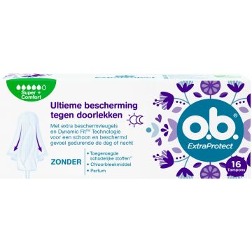 OB EXTRA PROTECT SUPER + COMFORT TAMPONS DOOSJE 16 STUKS