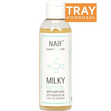 NAIF BABY & KIDS MILKY BATH OIL BADOLIE 6 X 100 ML