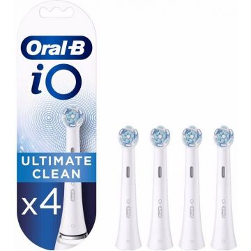 ORAL-B IO (ORAL-B) IO ULTIMATE CLEAN WHITE OPZETBORSTELS PAK 4 STUKS