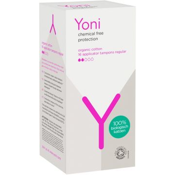 YONI REGULAR TAMPONS APPLICATOR DOOSJE 16 STUKS