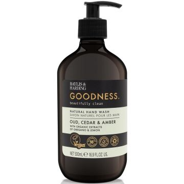 BAYLIS & HARDING GOODNESS OUD, CEDAR & AMBER HAND WASH HANDZEEP POMP 500 ML
