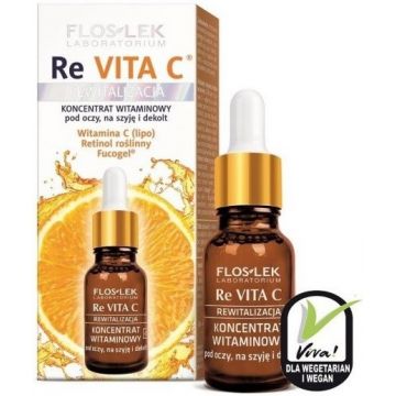 FLOSLEK VITAMIN CONCENTRATE UNDER EYES, ON NECK AND NECKLINE 40+ DRUPPELAAR 15 ML