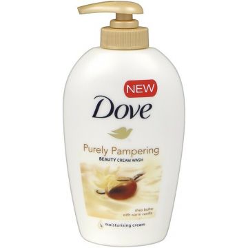 DOVE PURELY PAMPERING SHEABOTER & VANILLE (DOVE) SHEA BUTTER & WARM VANILLA VLOEIBAIRE ZEEP POMP 250 ML
