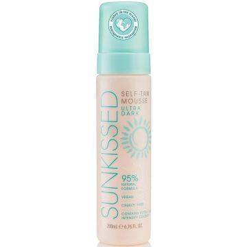 SUNKISSED NATURAL ULTRA DARK SELF TAN MOUSSE POMP 200 ML