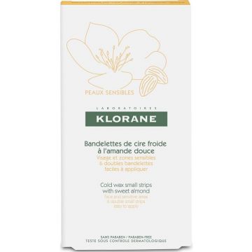 KLORANE SWEET ALMOND COLD WAX SMALL STRIPS DOOSJE 6 STUKS