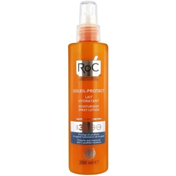 ROC SOLEIL-PROTECT (ROC) SOLEIL-PROTECT SPF 30 MOISTURISING SPRAY LOTION ZONNEBRAND SPRAY 200 ML