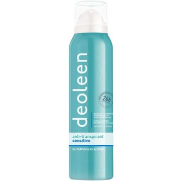 DEOLEEN SENSITIVE ANTI-TRANSPIRANT DEODORANT SPRAY SPUITBUS 150 ML