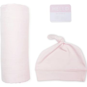 LULUJO HELLO WORLD PINK NEWBORN 1 STUK