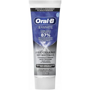 ORAL-B 3D WHITE HOUTSKOOL TANDPASTA 75 ML