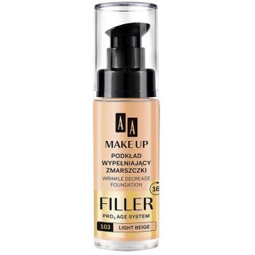AA MAKE UP FILLER FOUNDATION (AA) MAKE UP FILLER WRINKLE DECREASE FOUNDATION 103 LIGHT BEIGE POMP 30 ML