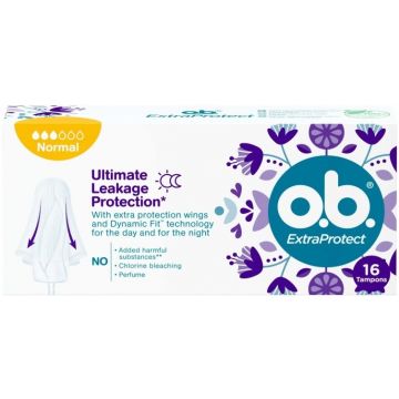 OB EXTRA PROTECT NORMAL (OB) EXTRA PROTECT NORMAL TAMPONS DOOSJE 16 STUKS