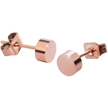 TROLI KE-005 ROSEGOUDKLEURIGE OORKNOPJES 1 PAAR