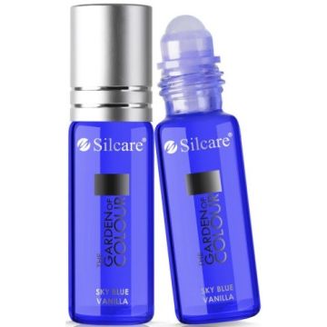 SILCARE THE GARDEN OF COLOUR (SILCARE) THE GARDEN OF COLOUR SKY BLUE VANILLA NAIL CUTICLE OIL NAGELOLIE ROLLER 11 ML