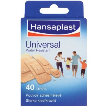 HANSAPLAST UNIVERSAL (HANSAPLAST) UNIVERSAL WATER RESISTANT PLEISTERS 40 STUKS