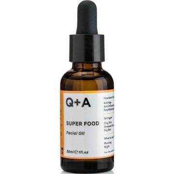 Q+A SUPER FOOD FACIAL OIL GEZICHTSOLIE DRUPPELAAR 30 ML