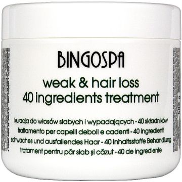 BINGO SPA WEAK & HAIR LOSS 40 INGREDIENTS TREATMENT HAARMASKER 500 GRAM
