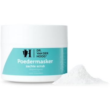 DR. VAN DER HOOG POEDERMASKER ZACHTE SCRUB GEZICHTSMASKER POT 70 GRAM