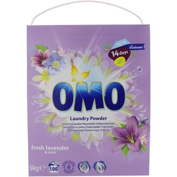 OMO FRESH LAVENDER & MINT WASPOEDER 5000 GRAM