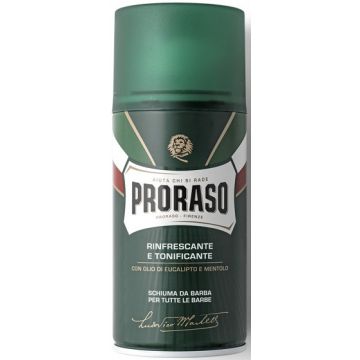PRORASO GREEN (PRORASO) GREEN SHAVING FOAM EUCALYPTUS & MENTHOL SCHEERSCHUIM SPUITBUS 50 ML