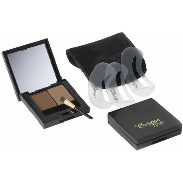 CHRISTIAN FAYE MEDIUM BROWN EYEBROW DUO SET 1 STUK