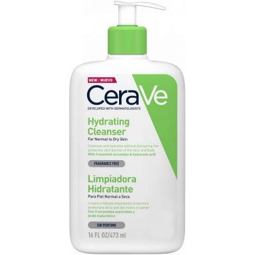 CERAVE HYDRATING CLEANSER NORMAL TO DRY SKIN GEZICHTSREINIGER POMP 473 ML