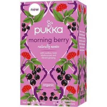 PUKKA MORNING BERRY NATURALLY AWAKE THEE DOOSJE 20 ZAKJES