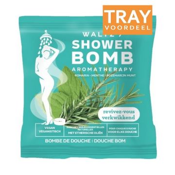 WALTZ 7 SHOWER BOMB AROMATHERAPY ROZEMARIJN MUNT DOUCHE BOMB 10 X 1 STUK