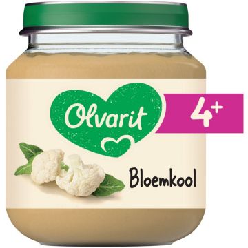 OLVARIT 4+ MAANDEN BLOEMKOOL BABYVOEDING 125 GRAM