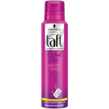 SCHWARZKOPF TAFT CASUAL CHIC (SCHWARZKOPF) CASUAL CHIC AIR-DRY FOAM MOUSSE SPUITBUS 150 ML